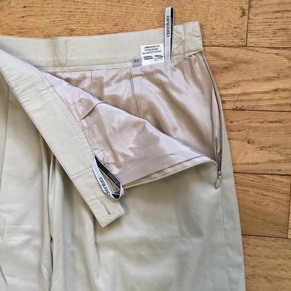 80s Aventura vintage khaki suit- skirt, blouse, short sleeve jacket 100% cot… - Picture 8 of 8